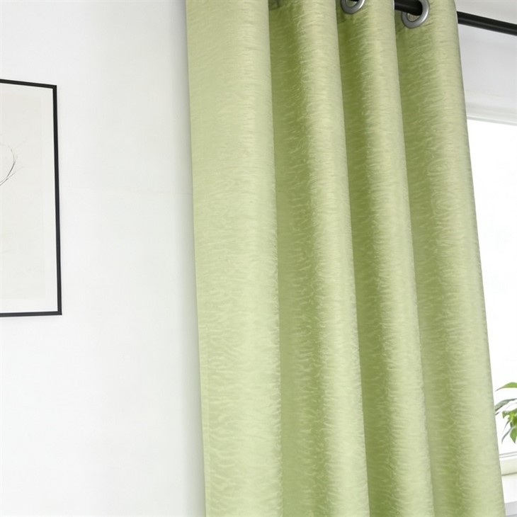 Light Fruit Green Water Ripple Jacquard Curtains suppliers