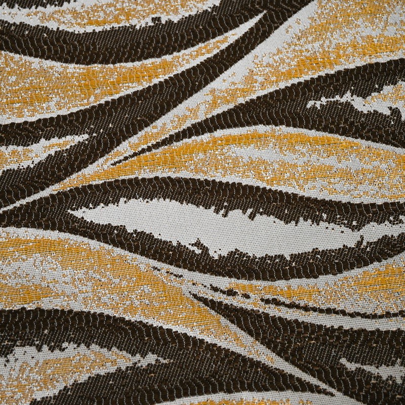 Modern And Simple Wavy Cationic Jacquard Curtain Fabrics factory