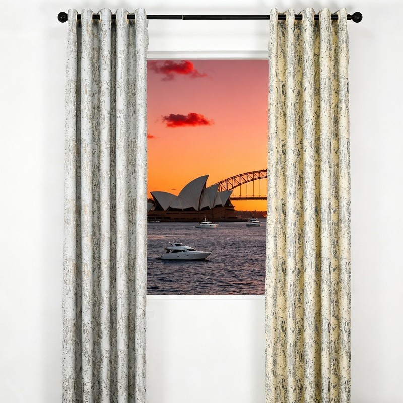 Moonlight Glassy Cationic Jacquard Curtain Fabrics high quality